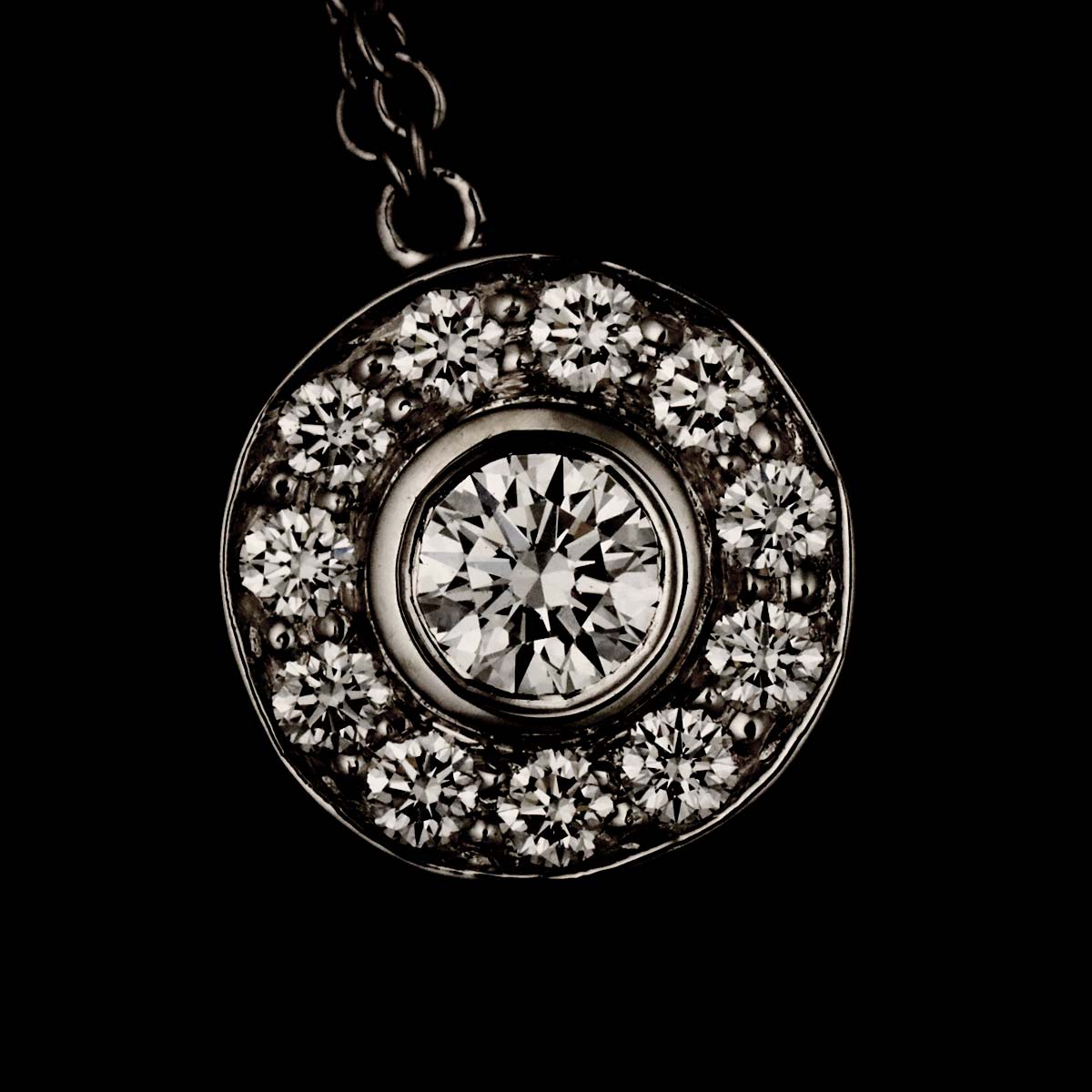 Circlet Diamond Necklace Platinum