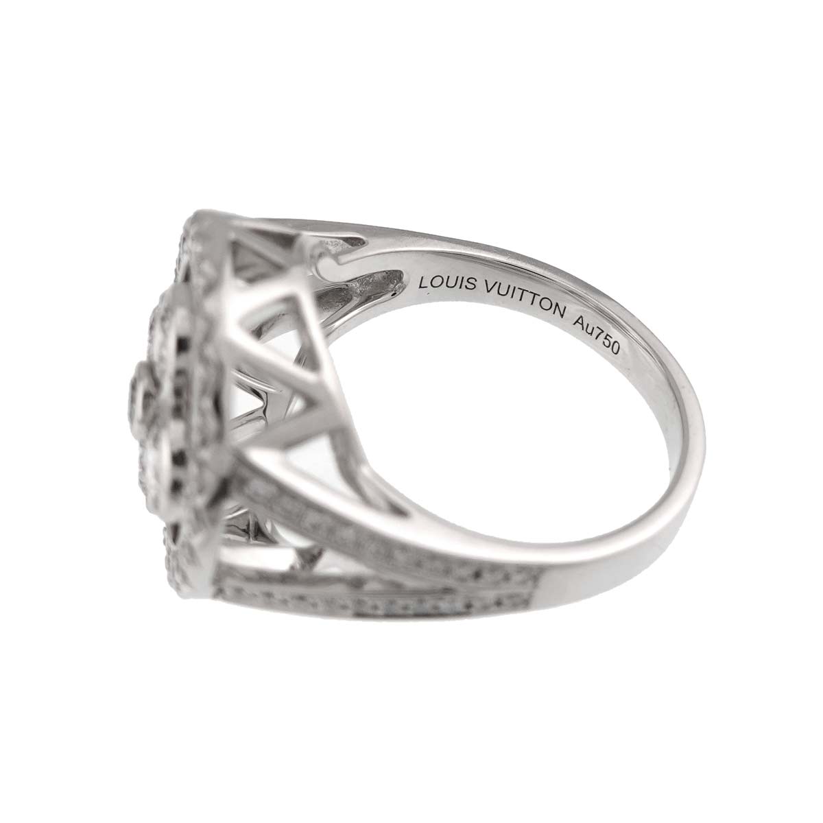 Blossom GM Diamond Ring 18K WG 750 size49 4.75-5(US)
