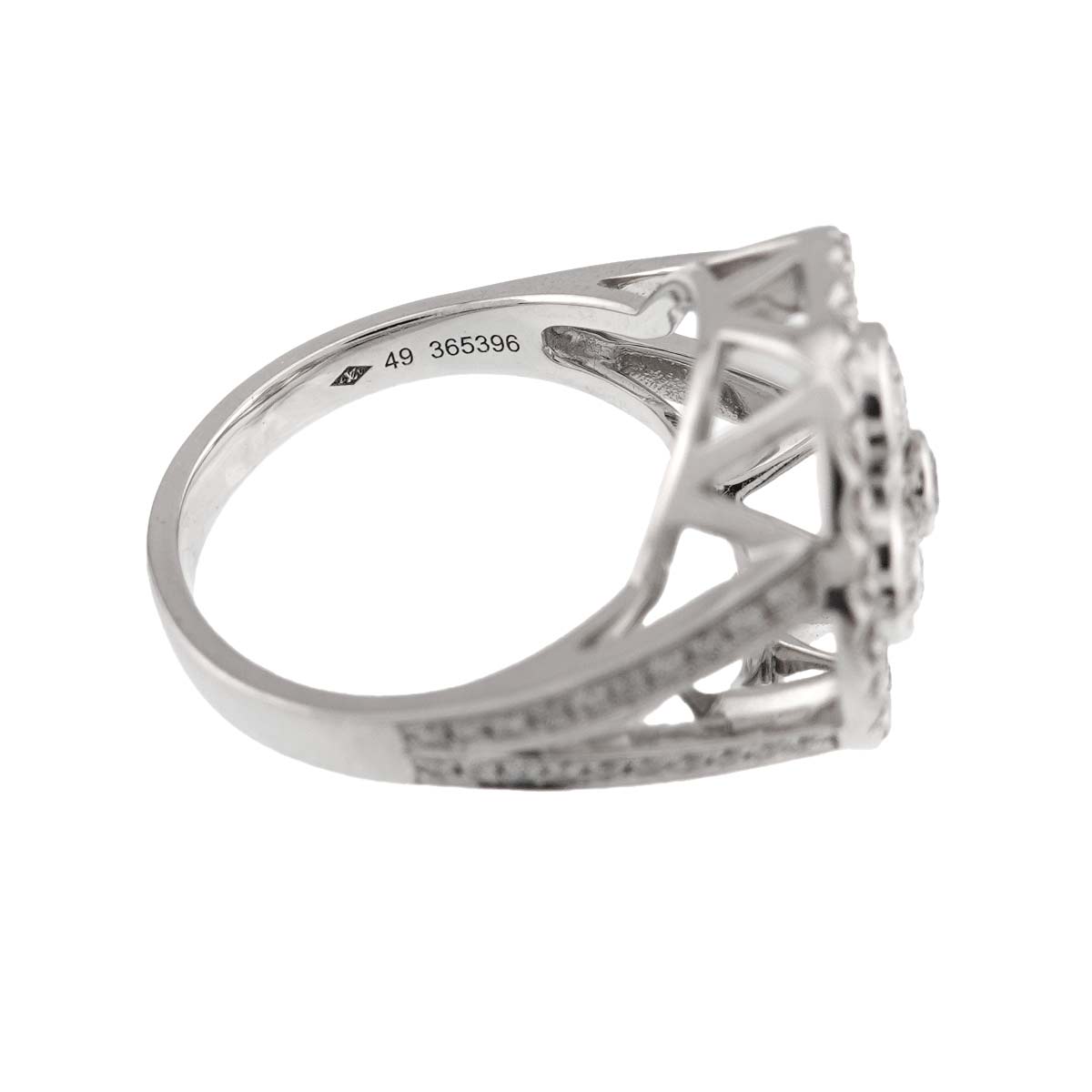 Blossom GM Diamond Ring 18K WG 750 size49 4.75-5(US)