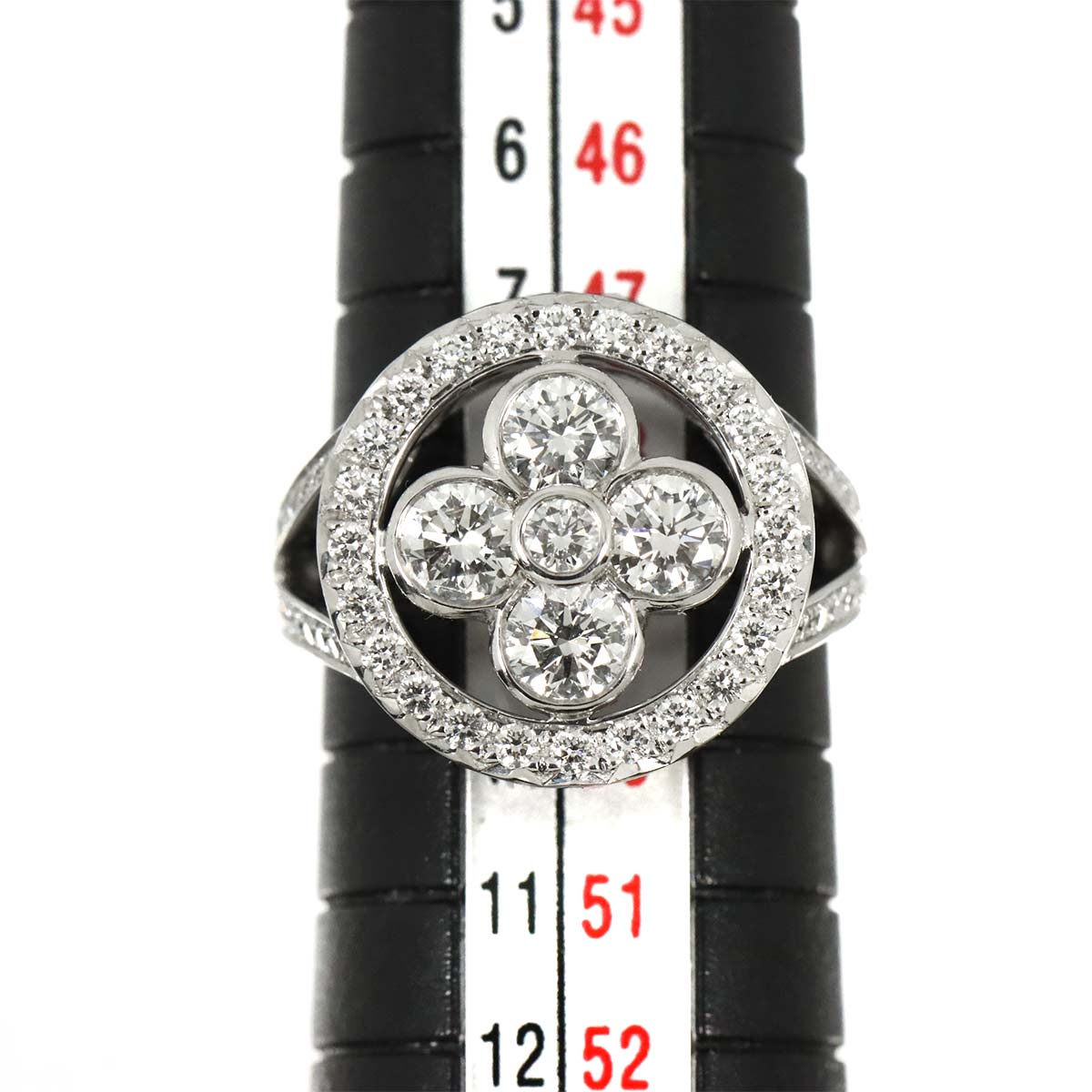 Blossom GM Diamond Ring 18K WG 750 size49 4.75-5(US)