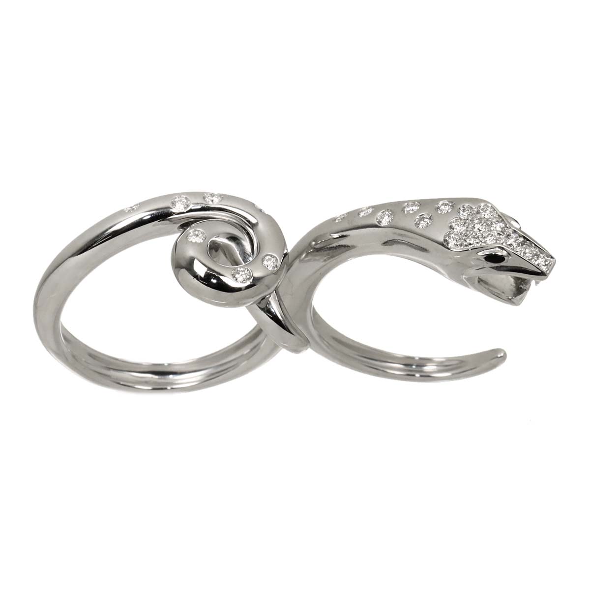 Diamond Ring 18K WG 750 Size58 8.25(US)
