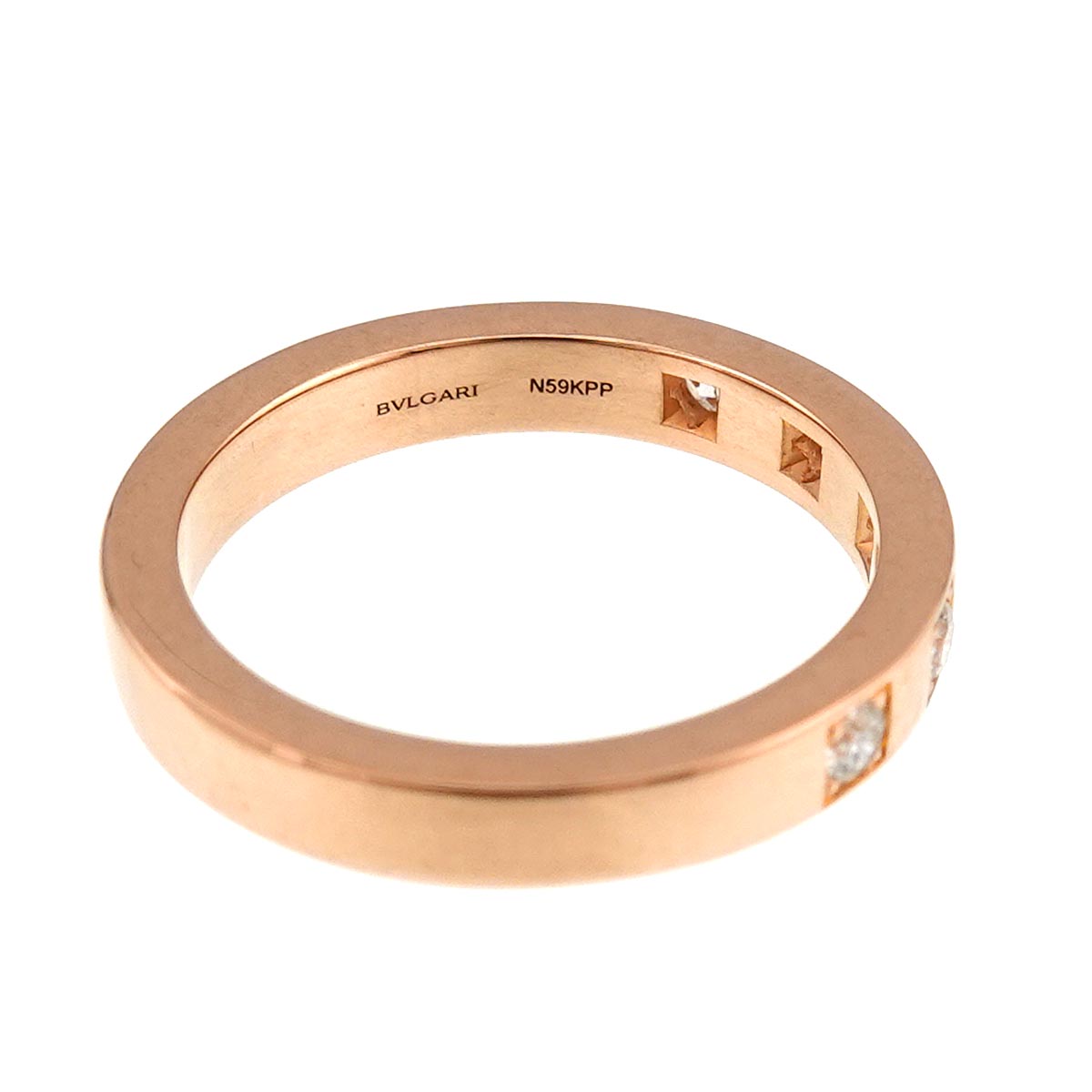 Marry Me Diamond Ring 18K Pink Gold 750 Size4.75-5(US)