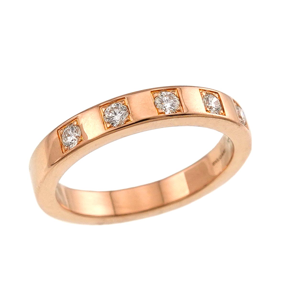 Marry Me Diamond Ring 18K Pink Gold 750 Size4.75-5(US)