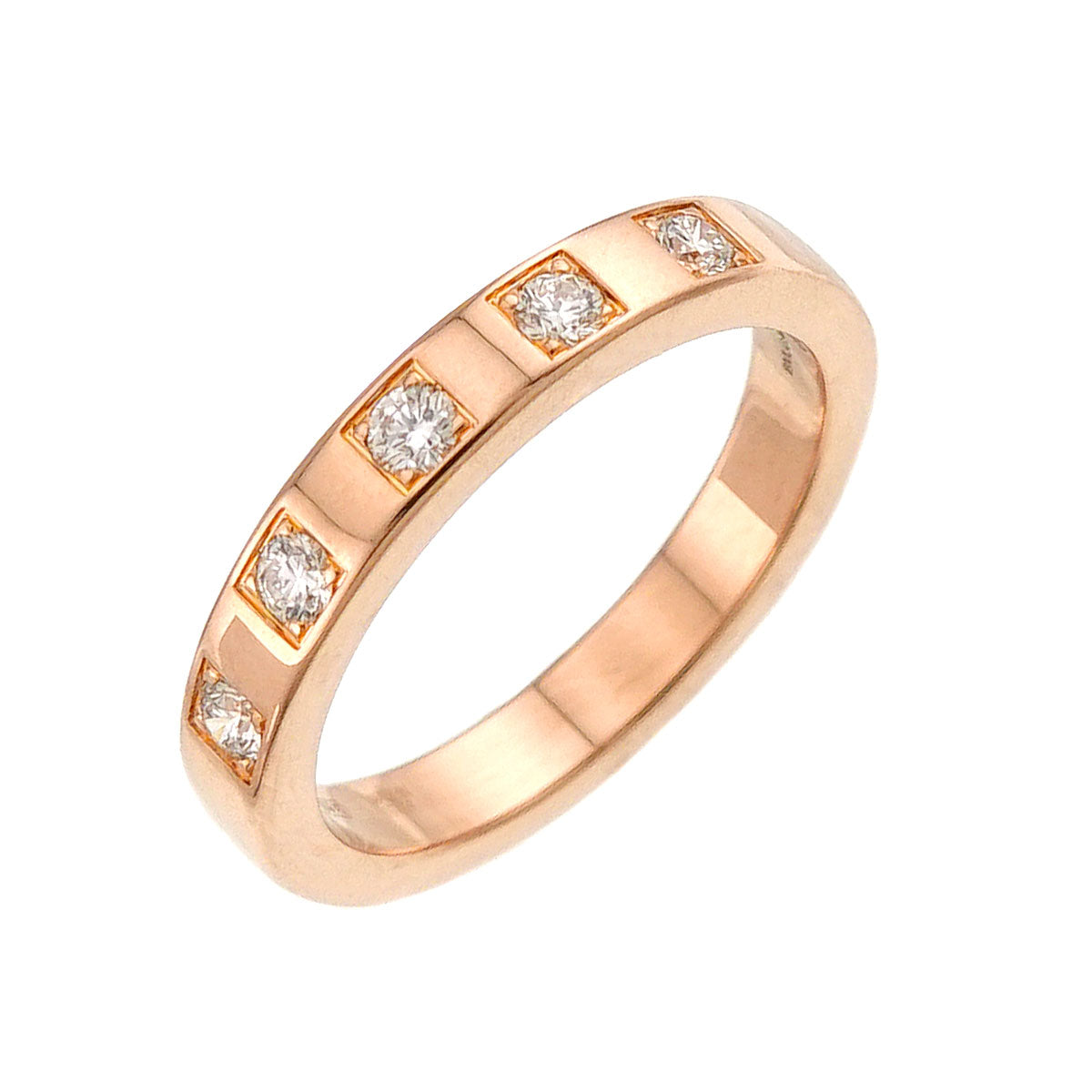 Marry Me Diamond Ring 18K Pink Gold 750 Size4.75-5(US)