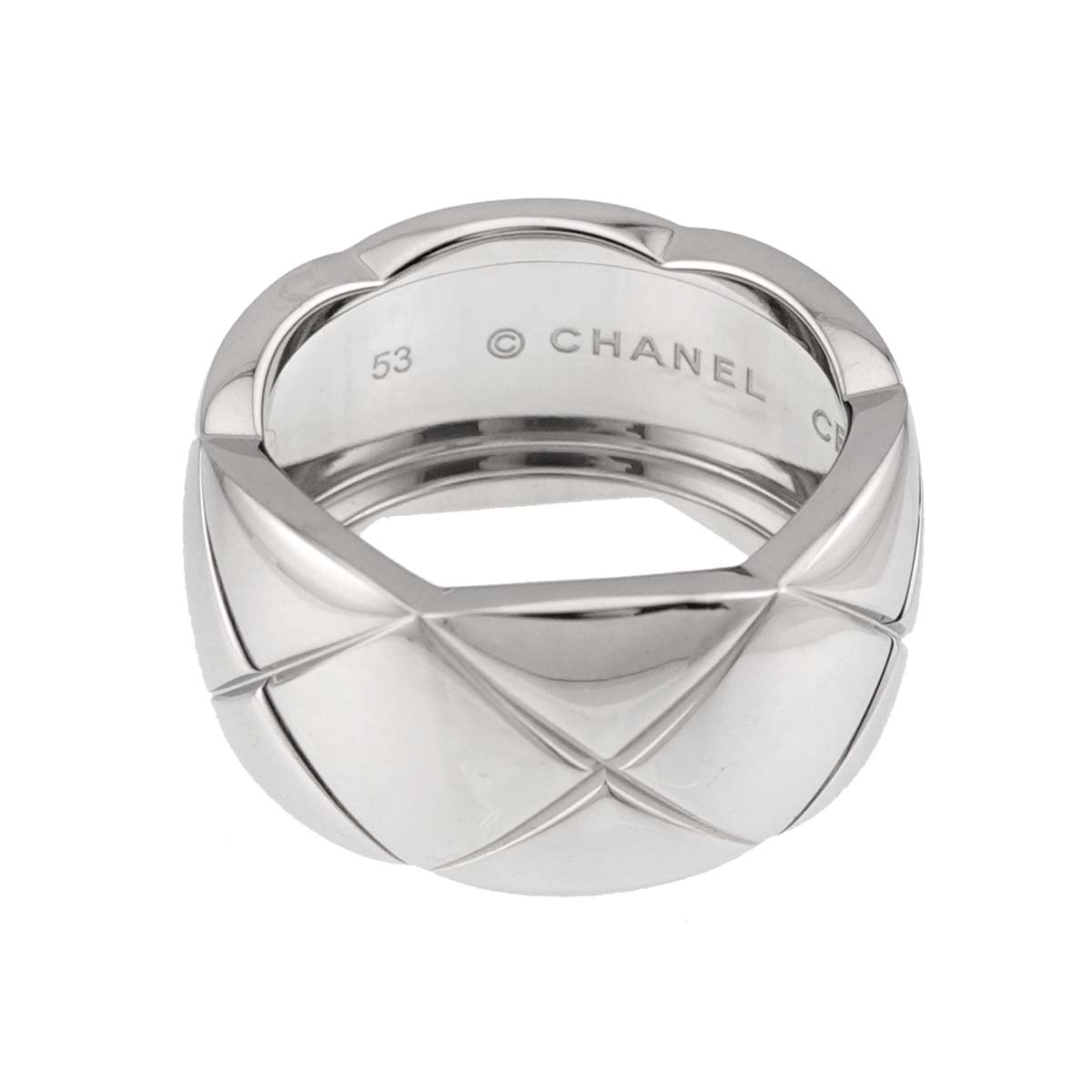 Coco Crush LM Ring 18K WG 750 size53 6.25-6.5(US)