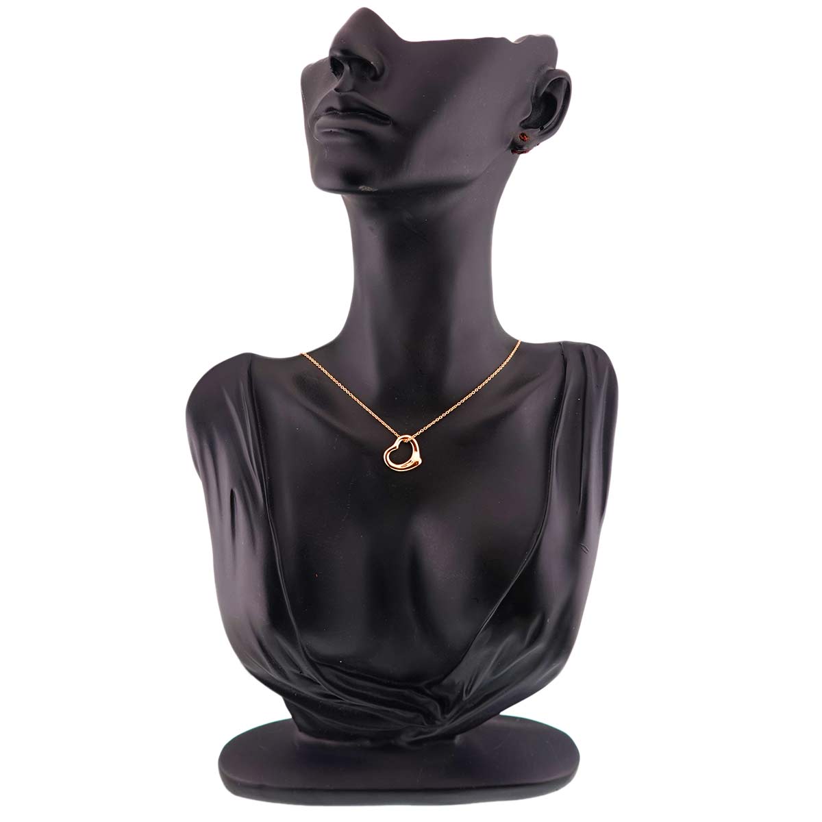Open Heart Necklace 18K Pink Gold 750