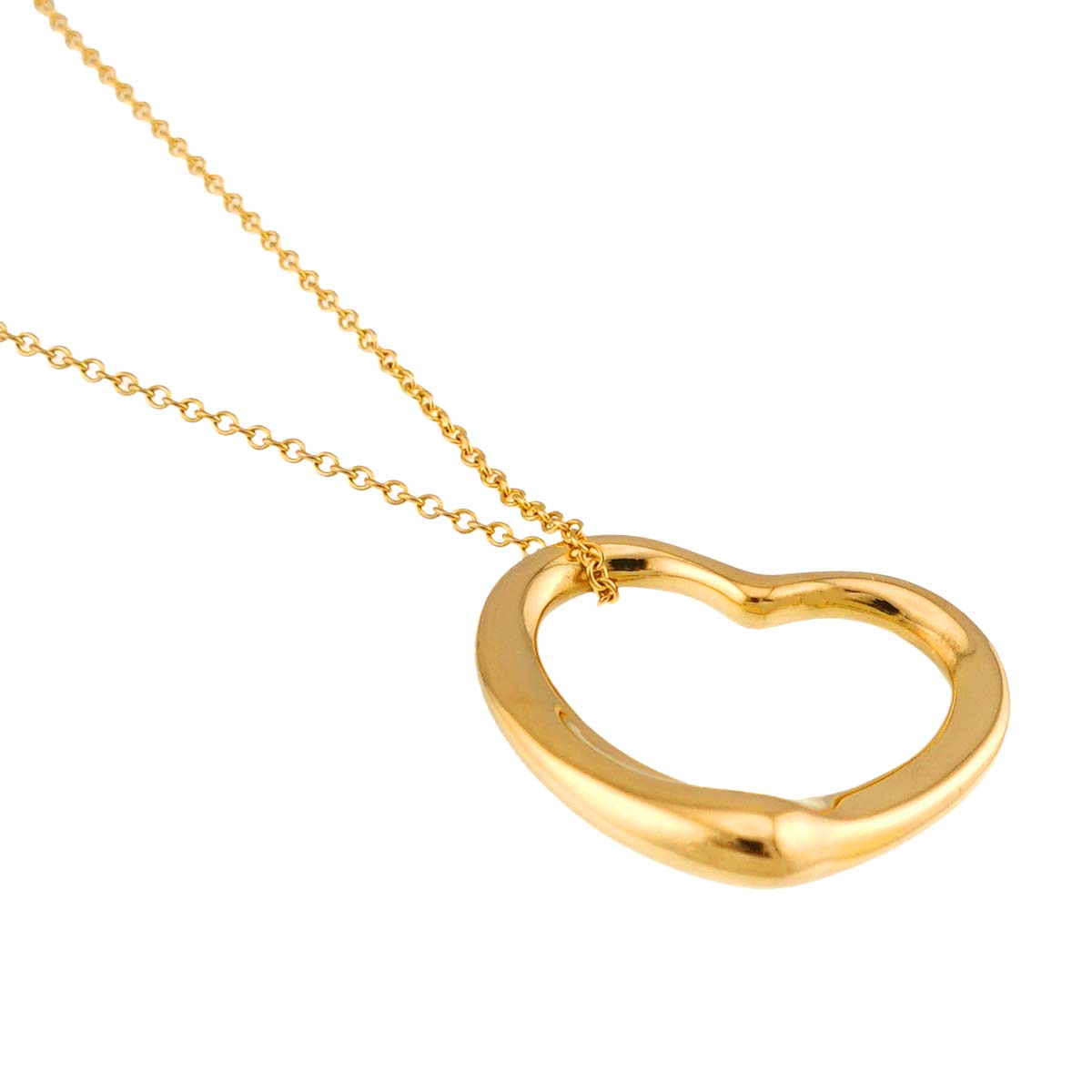 Open Heart Necklace 18K Yellow Gold 750