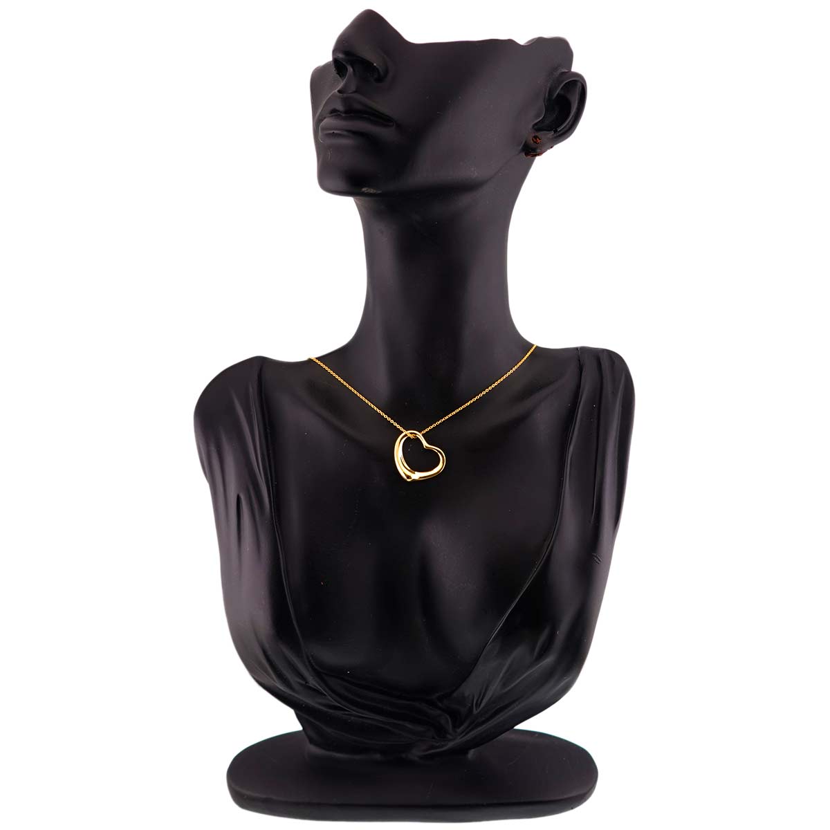 Open Heart Necklace 18K Yellow Gold 750