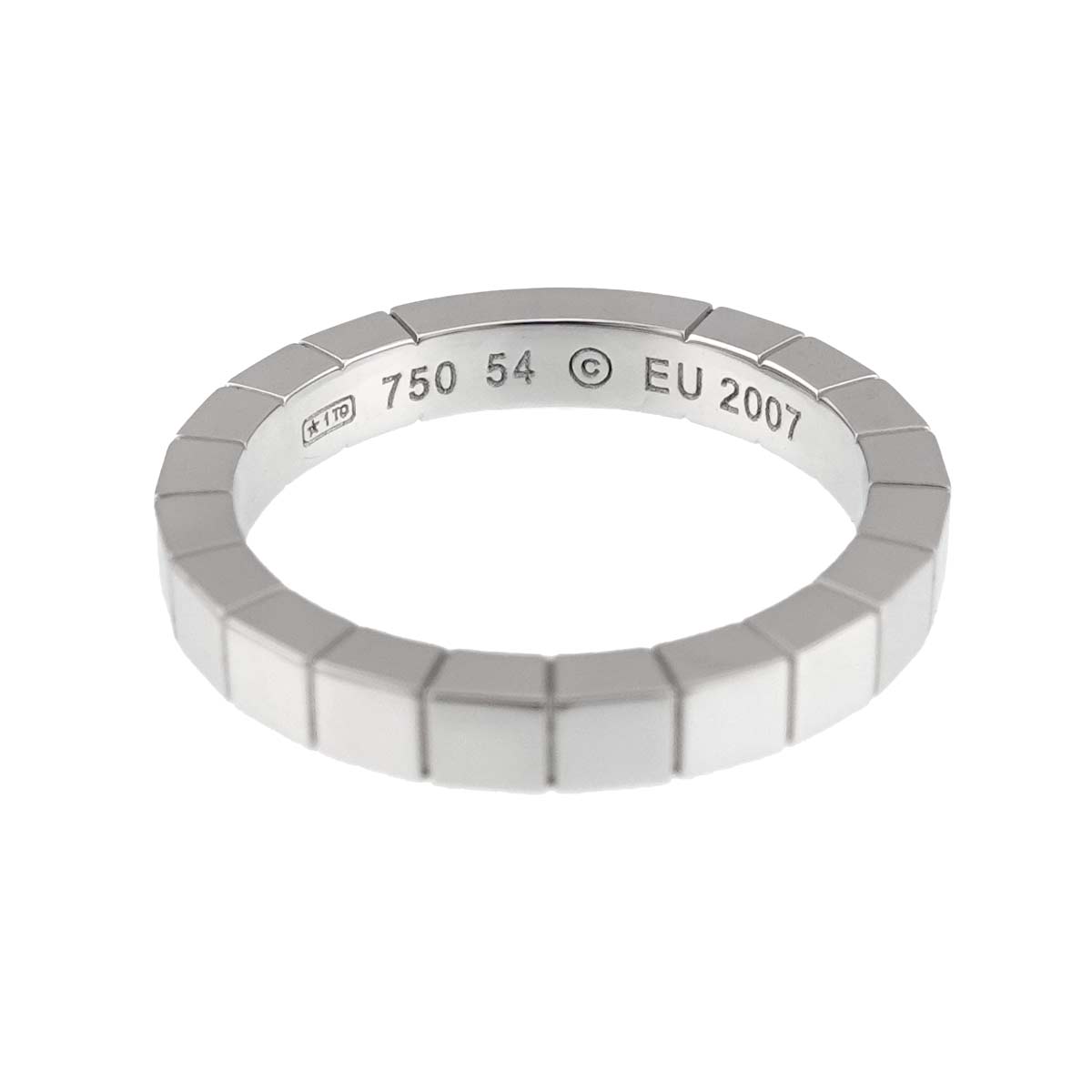 Laniere Ring 18K White Gold 750 Size54 6.75(US)