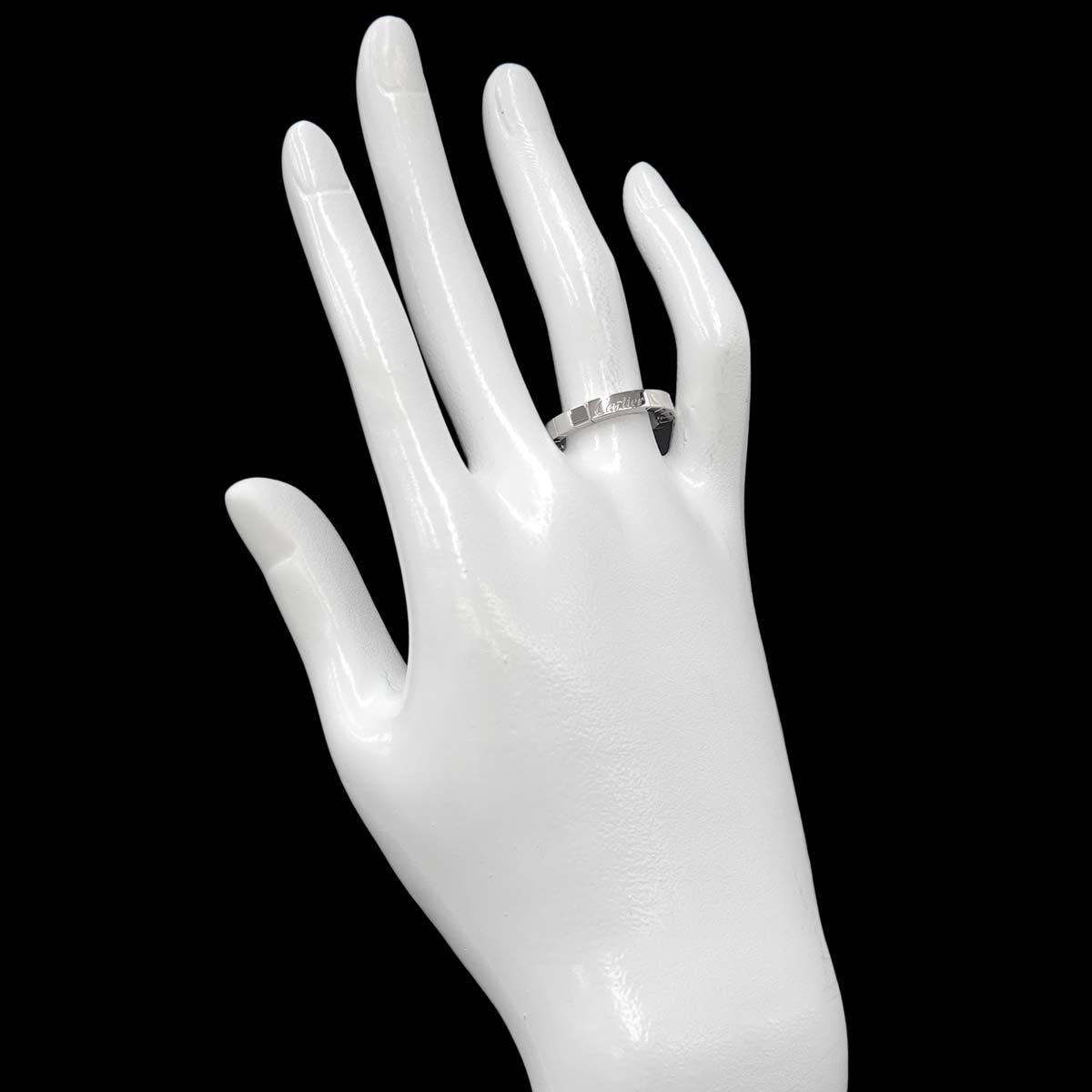 Laniere Ring 18K White Gold 750 Size54 6.75(US)