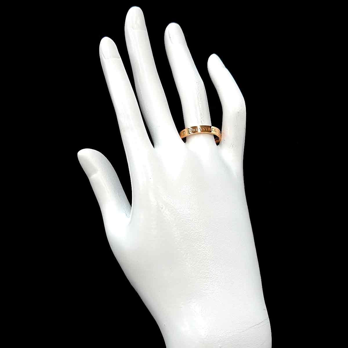 Diamond Ring 18K Pink Gold 750 size7.5-7.75(US)