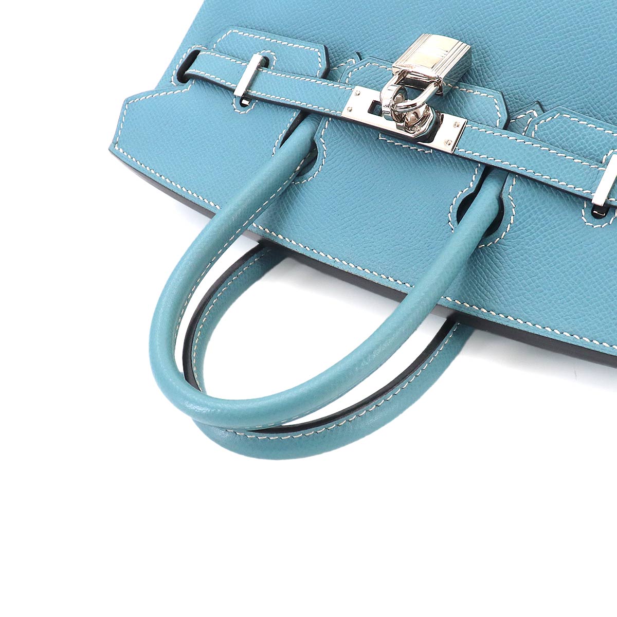 Birkin 25 Hand Bag Epsom Blue jean Purse