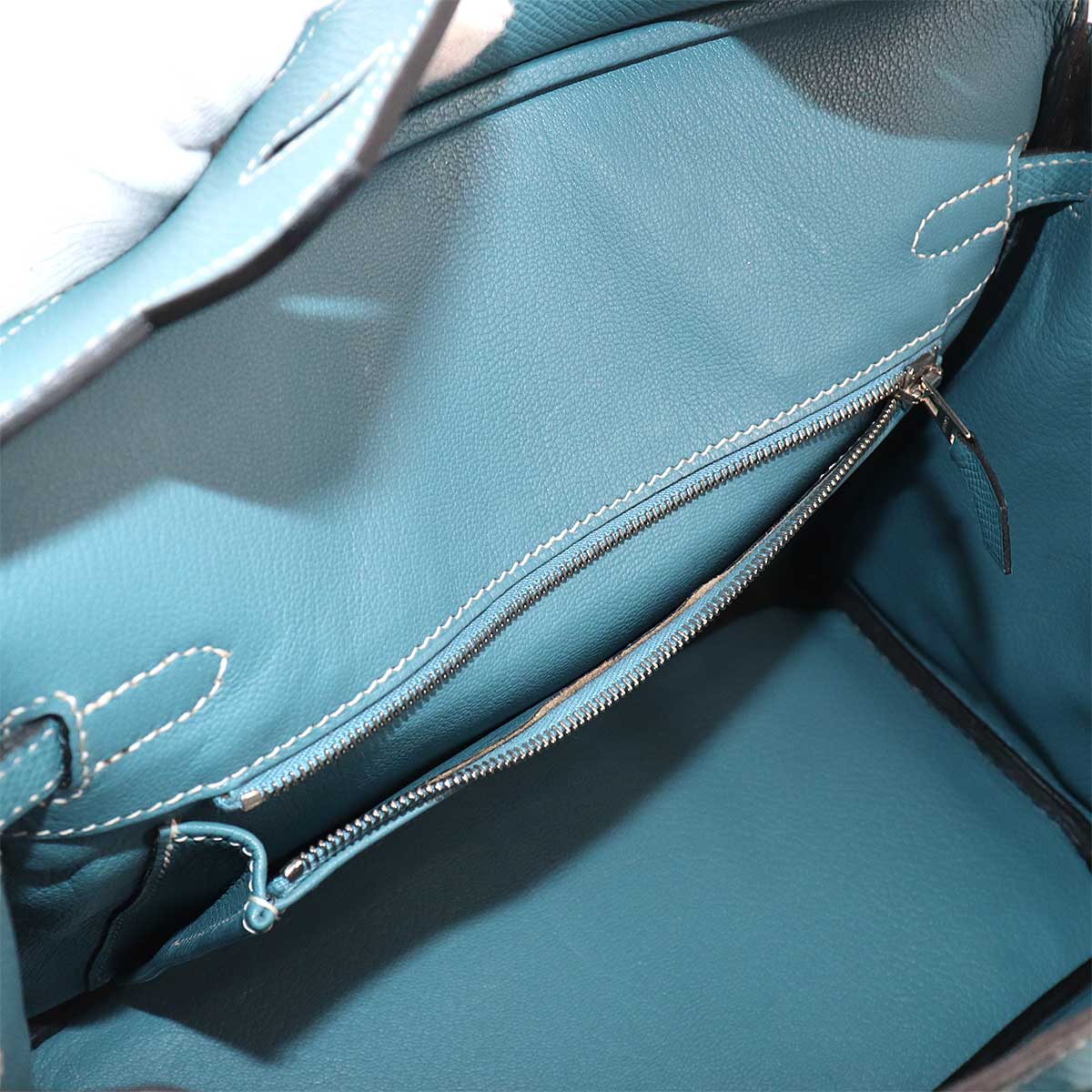 Birkin 25 Hand Bag Epsom Blue jean Purse