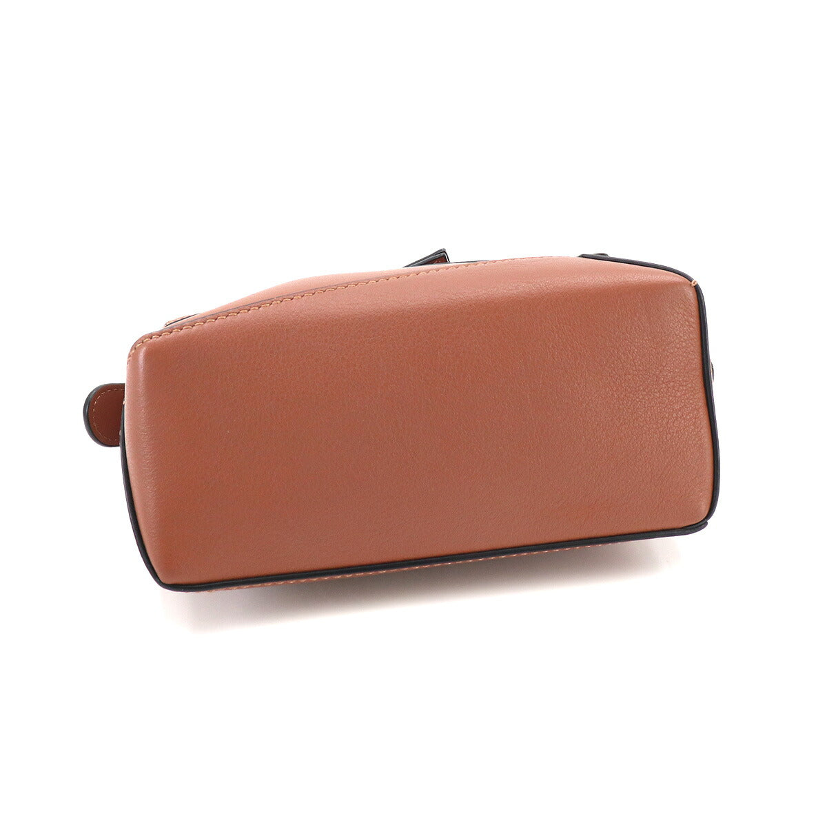 Pazzle Edge Bag Mini Hand Shoulder Bag Leather Tan Purse