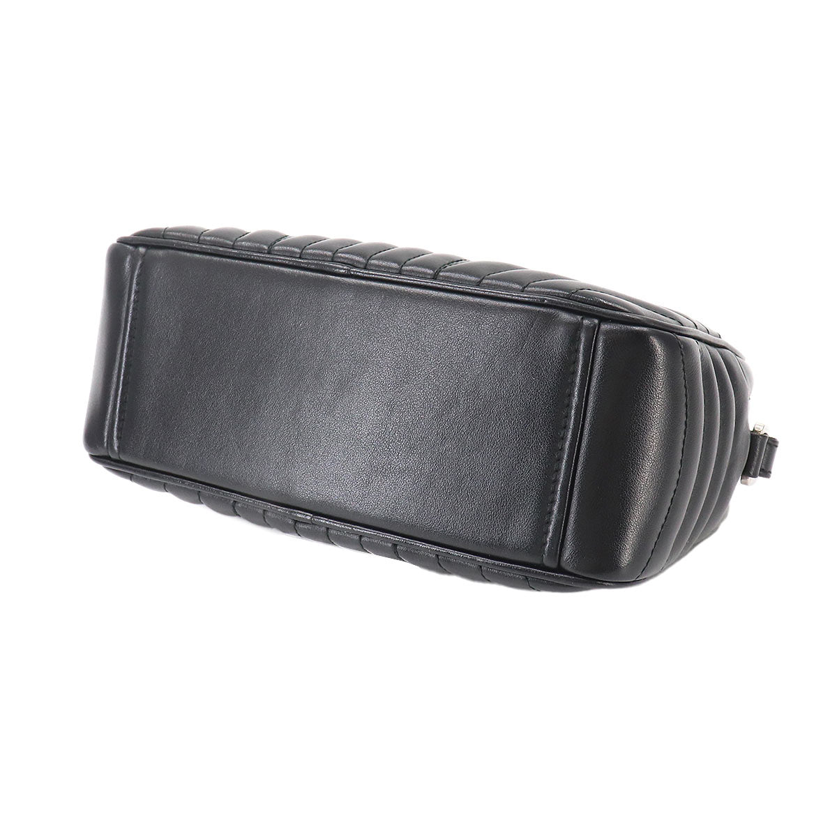 Diagramme Chain Shoulder Bag Leathear Black Nero 1BH083 Purse