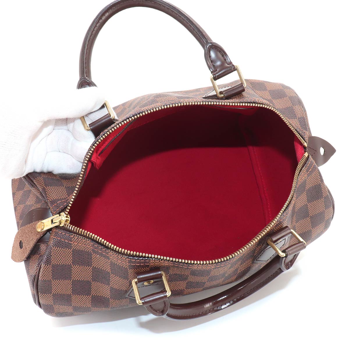 Damier Speedy 30 Hand Bag Ebene N41531 Brown Purse