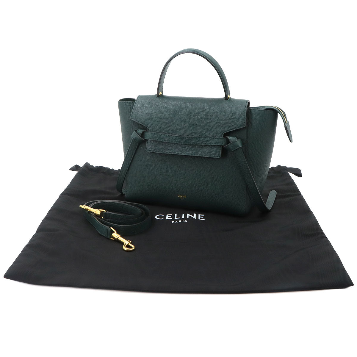 Belt Bag Micro Hand Shoulder Bag Leather Amazone 189153 Green