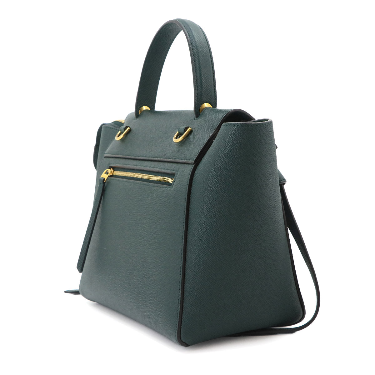 Belt Bag Micro Hand Shoulder Bag Leather Amazone 189153 Green