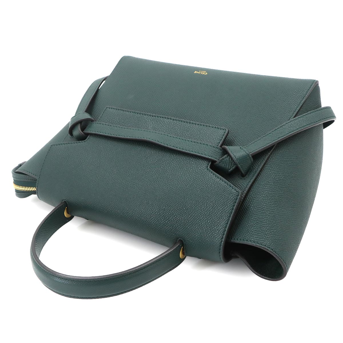 Belt Bag Micro Hand Shoulder Bag Leather Amazone 189153 Green