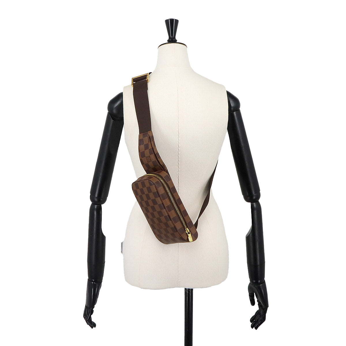 Damier Geronimos Crossbody Bag Ebene Brown N51994