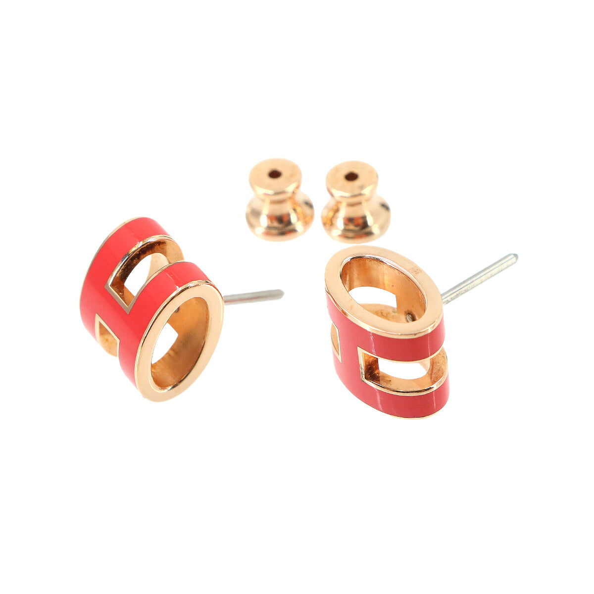 Pop H Earrings Rose Extreme Gold Pierced Accessory