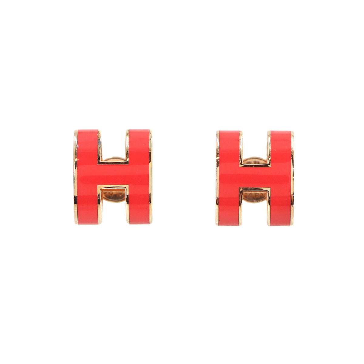 Pop H Earrings Rose Extreme Gold Pierced Accessory