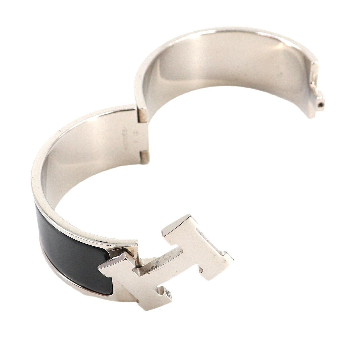 Clic Clac H Bangle Black Silver Accessory