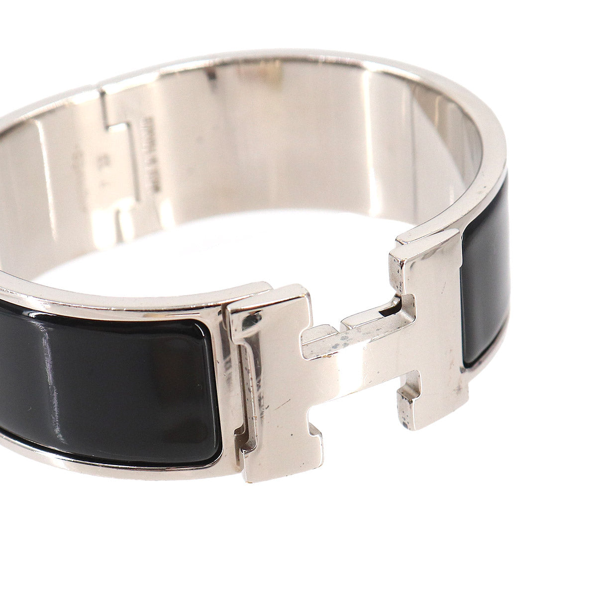 Clic Clac H Bangle Black Silver Accessory