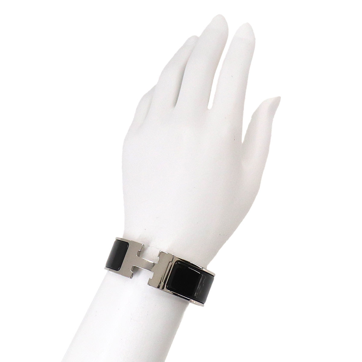 Clic Clac H Bangle Black Silver Accessory