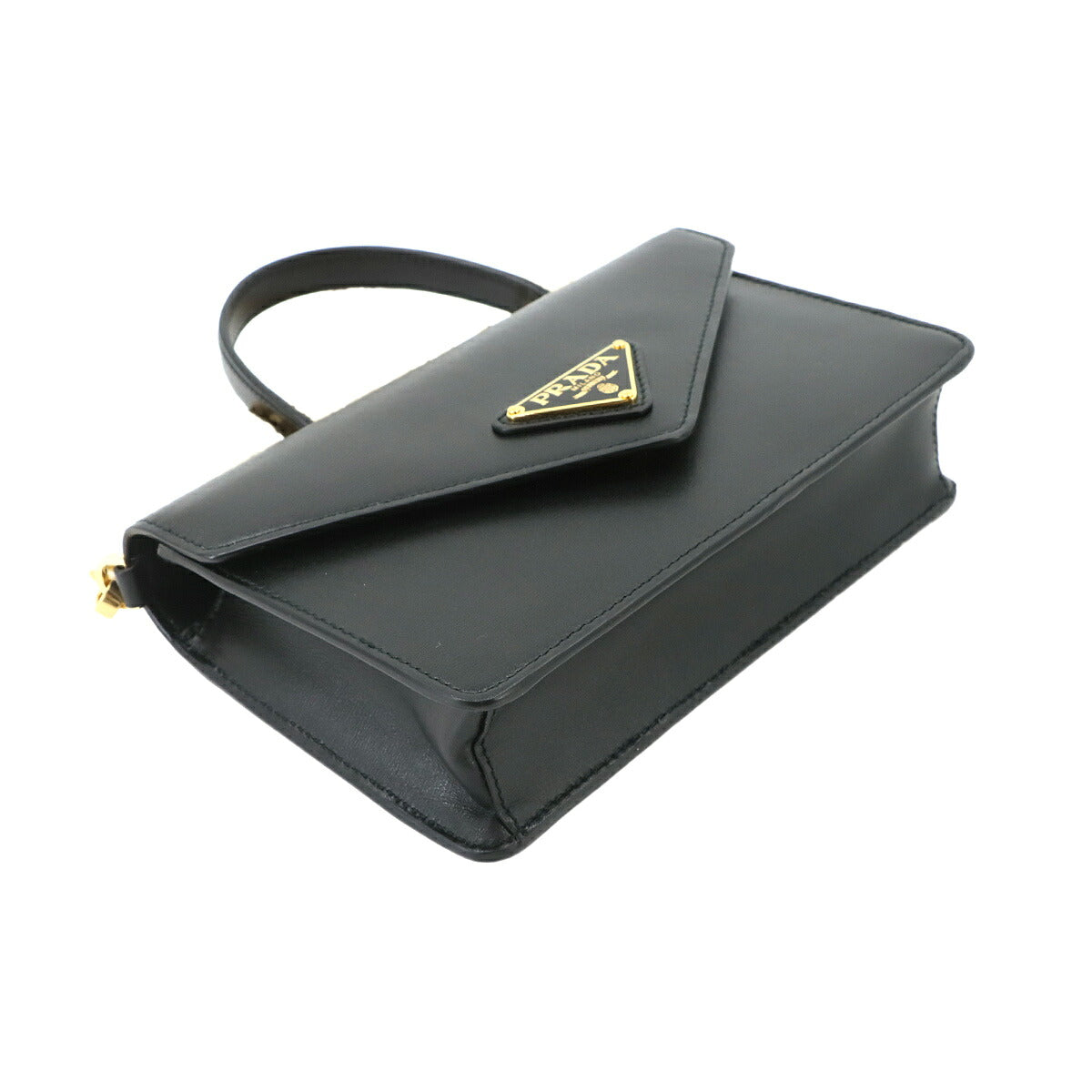 Chain Shoulder Bag Leathear Black 1BD350 Purse