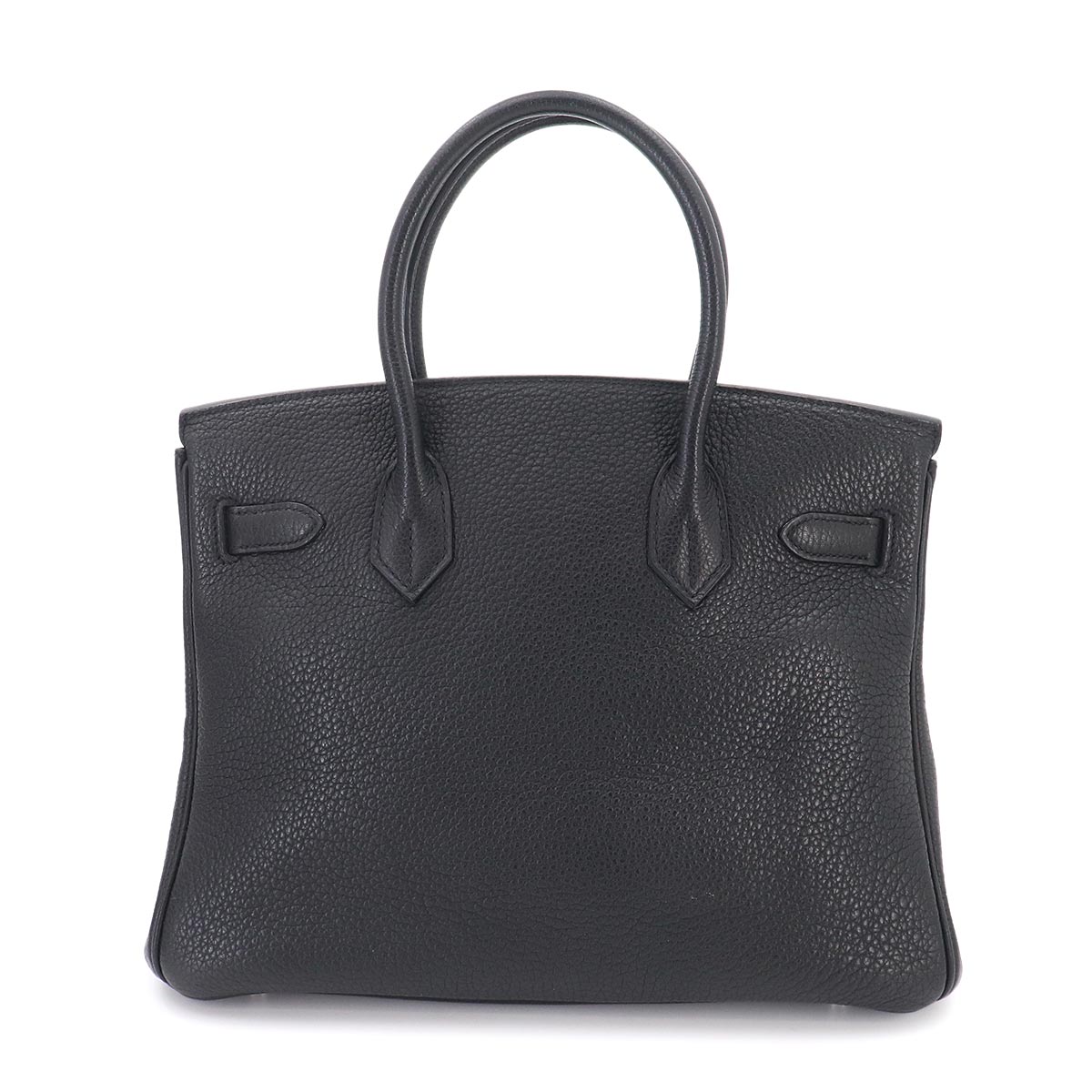 Birkin 30 Veau Togo Black Hand Bag Noir Purse