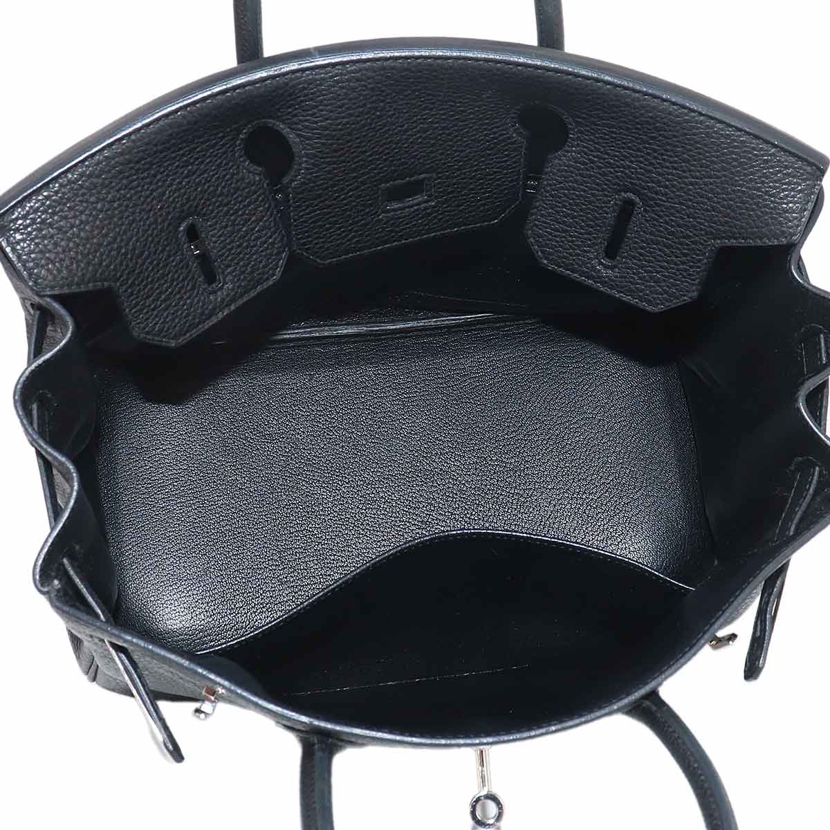 Birkin 30 Veau Togo Black Hand Bag Noir Purse