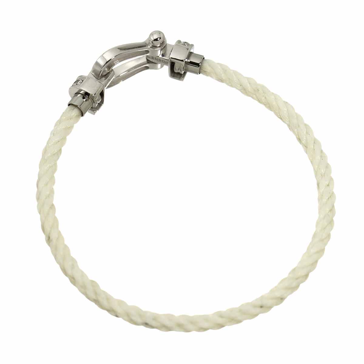 Force 10 MM Diamond Bracelet 18K WG 750 Steel size13