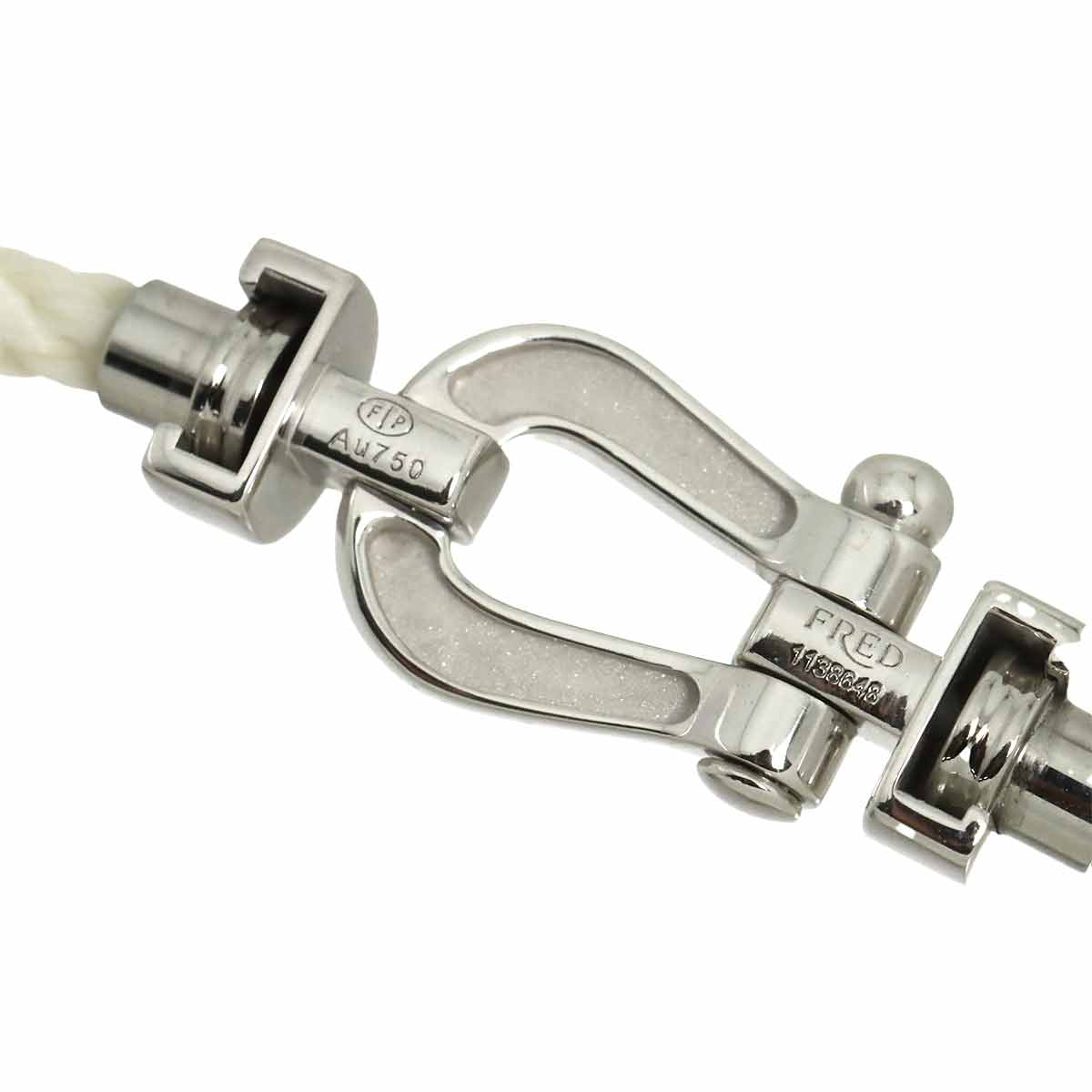 Force 10 MM Diamond Bracelet 18K WG 750 Steel size13