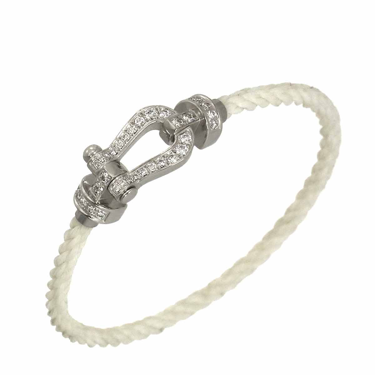 Force 10 MM Diamond Bracelet 18K WG 750 Steel size13