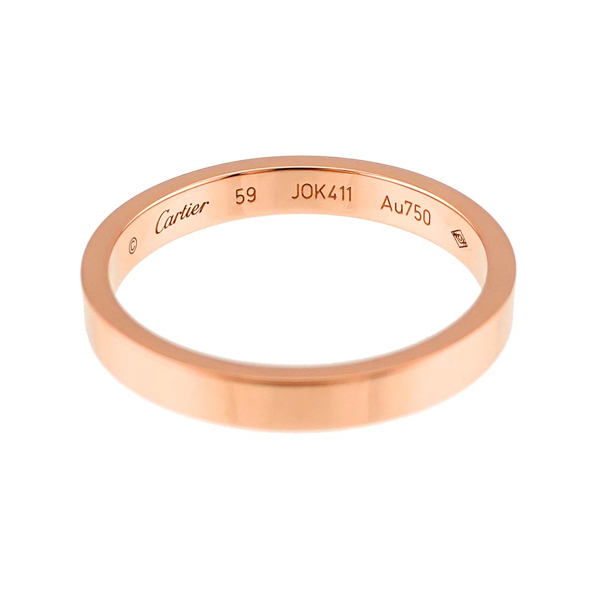 C de Ring 18K Pink Gold 750 Size59 8.75(US)