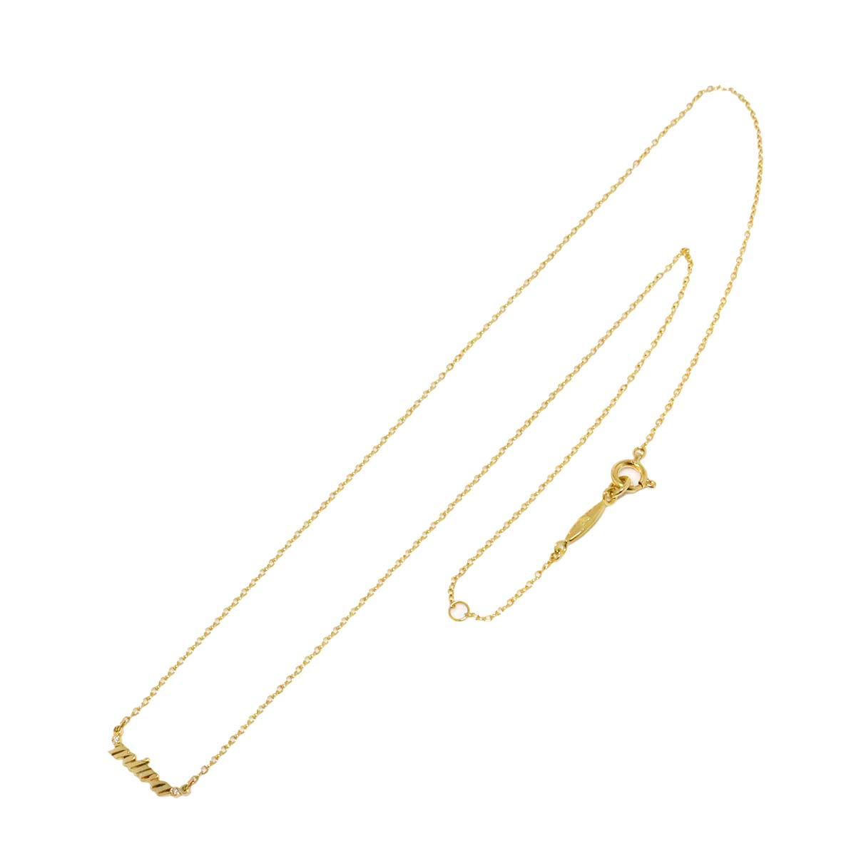 Diamond 0.01ct Necklace 18K Yellow Gold 750