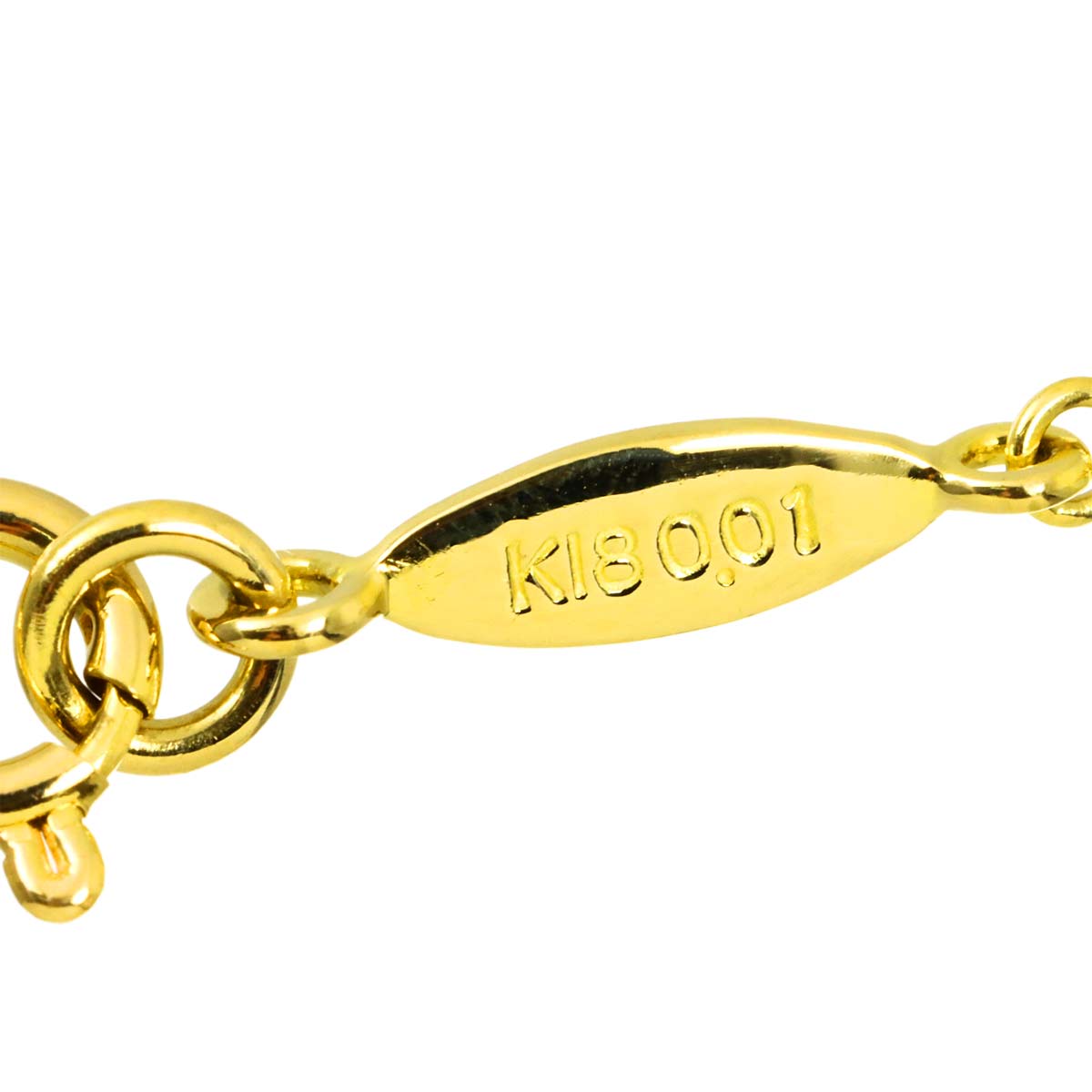 Diamond 0.01ct Necklace 18K Yellow Gold 750