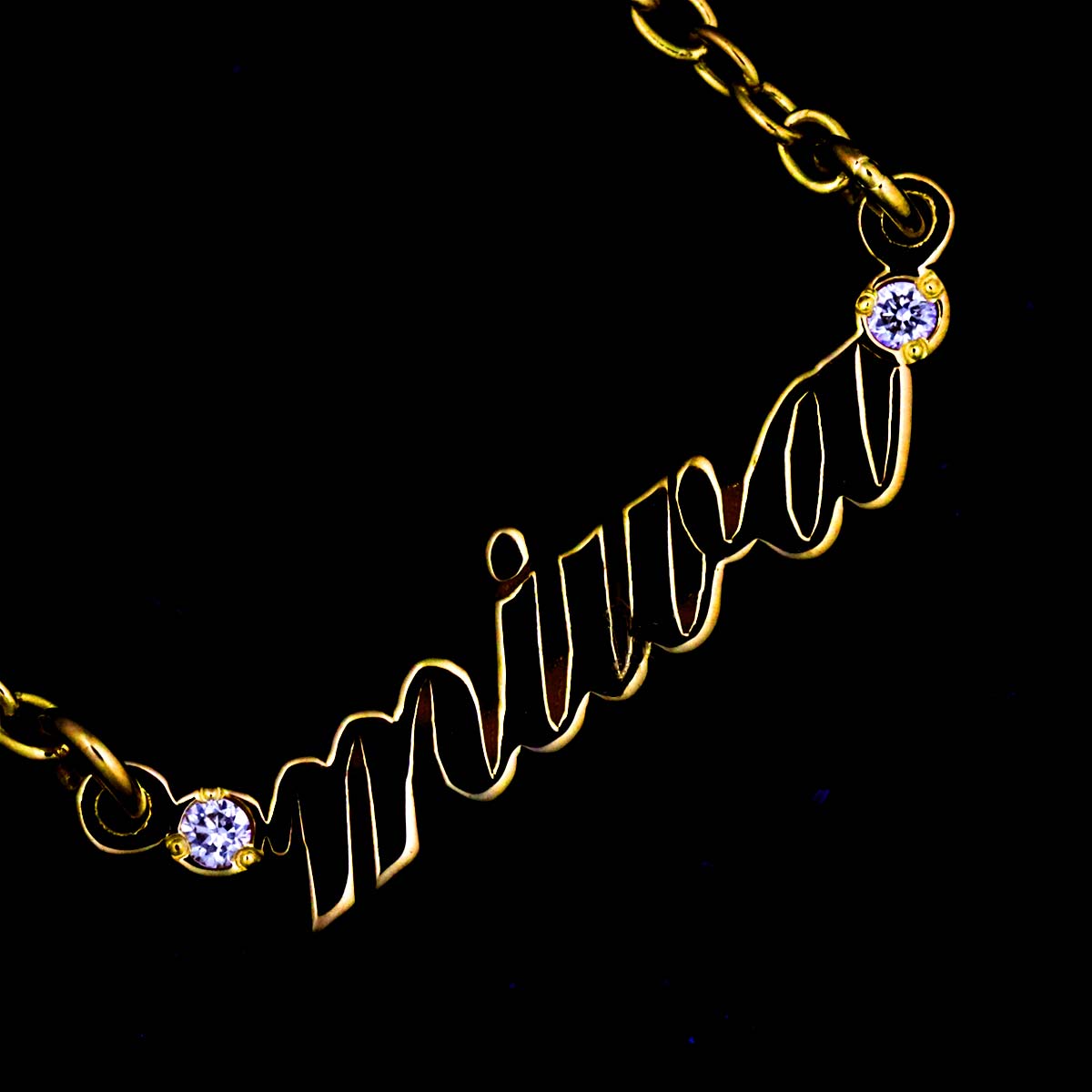 Diamond 0.01ct Necklace 18K Yellow Gold 750