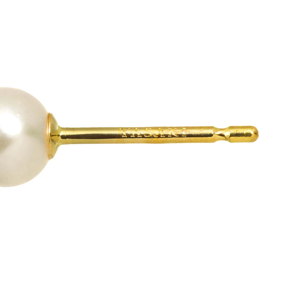 Akoya Pearl 7.0-5.0mm Earrings Pierced 18K YG 750