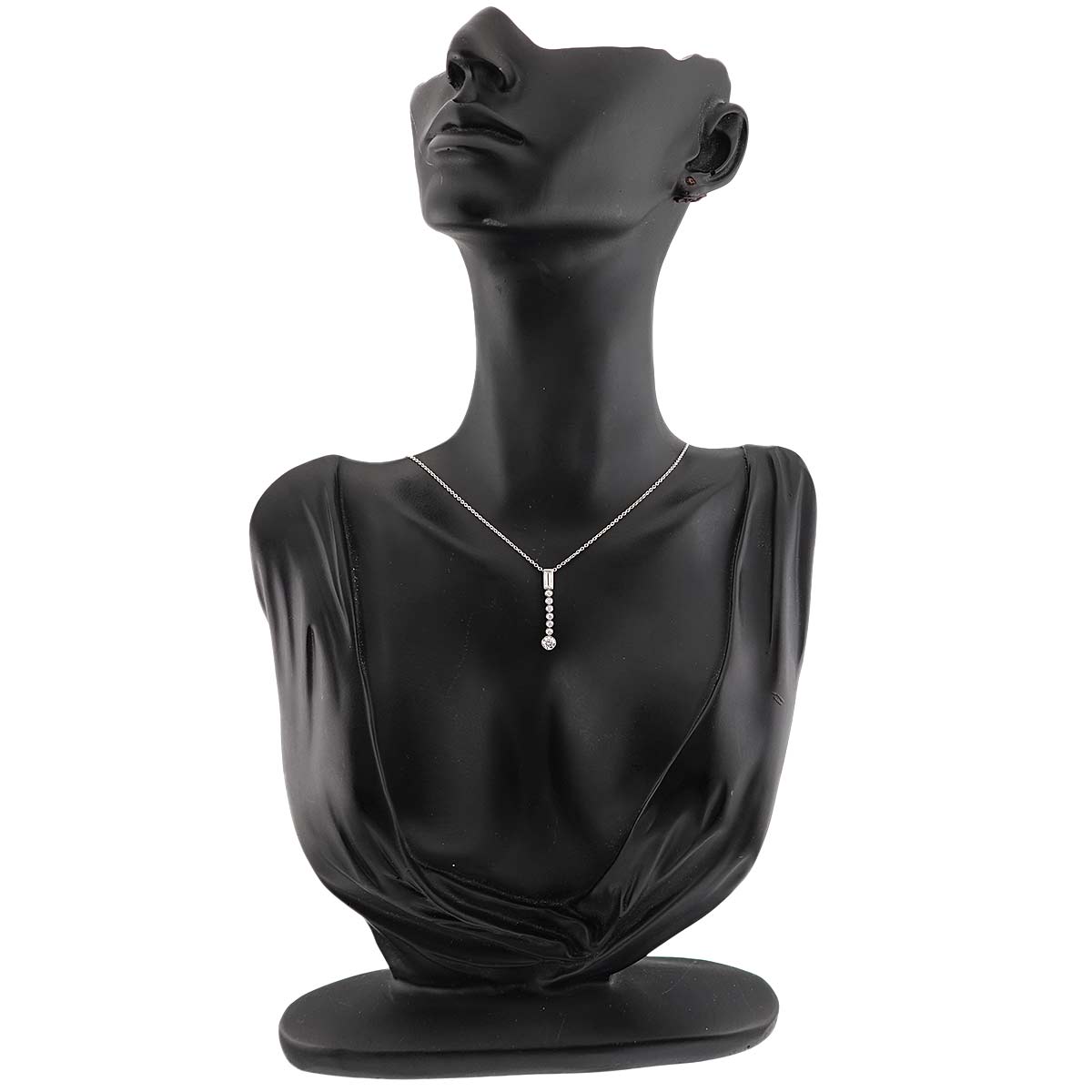 Jazz Drop Diamond Necklace Pt Platinum