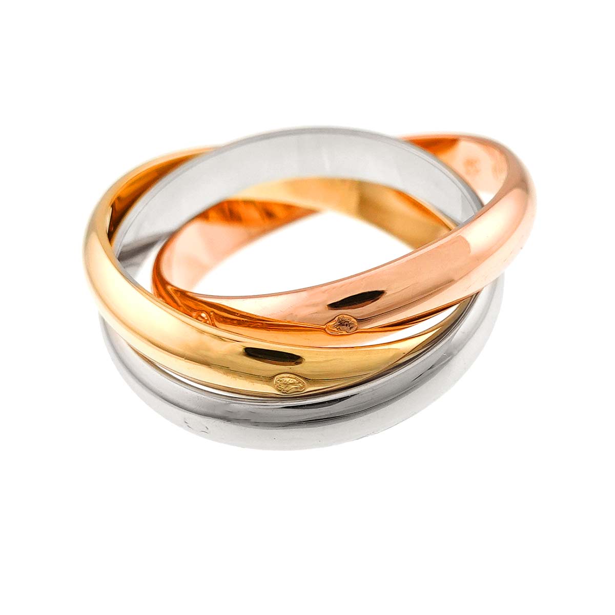 Trinity MM Ring 18K YG WG PG 750 Size53 6-6.25(US)