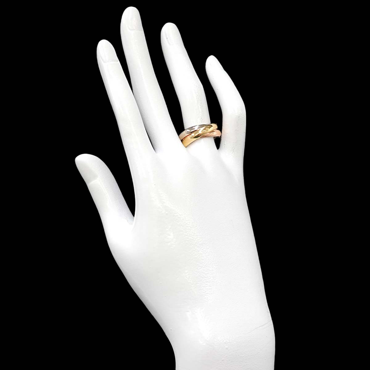 Trinity MM Ring 18K YG WG PG 750 Size53 6-6.25(US)