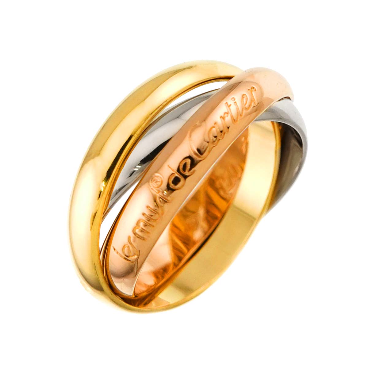 Trinity MM Ring 18K YG WG PG 750 Size53 6-6.25(US)