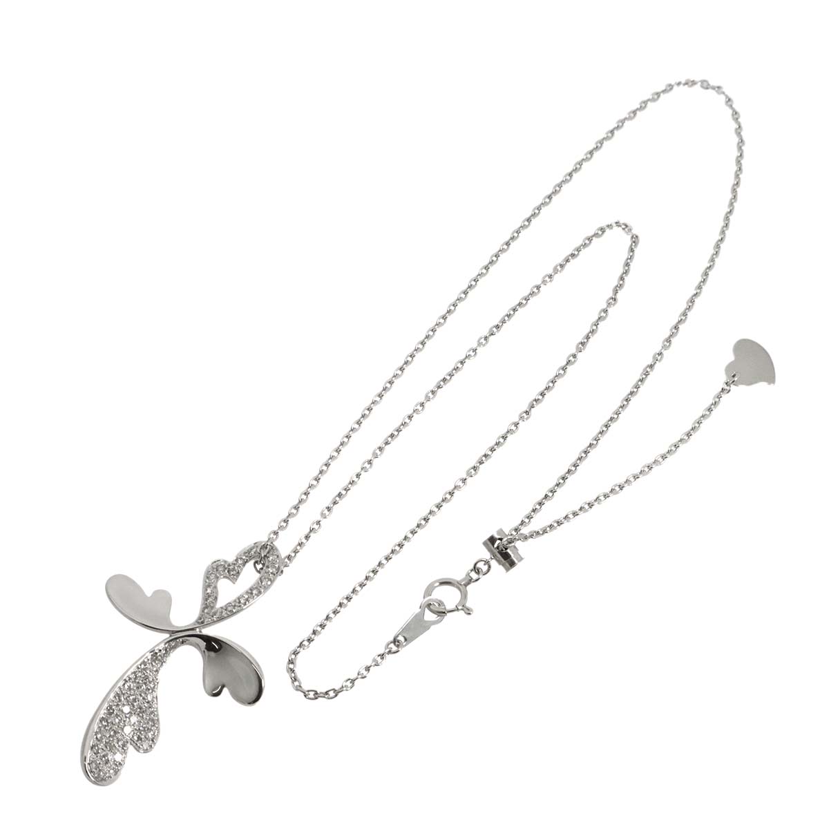 Diamond 0.60ct Necklace 18K WG White Gold 750