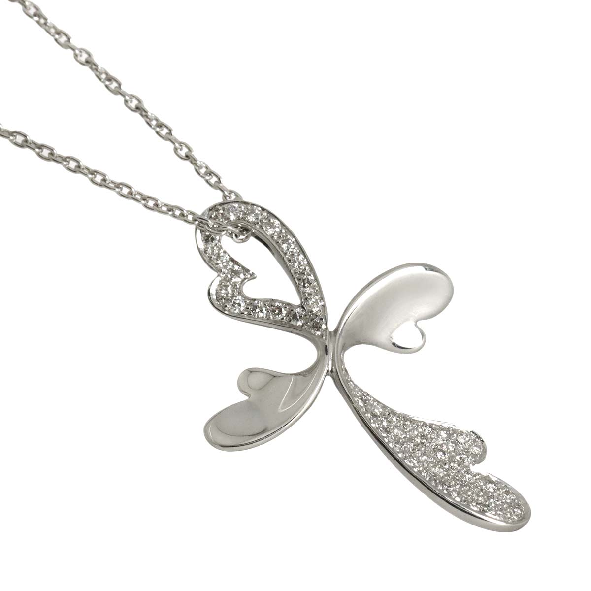 Diamond 0.60ct Necklace 18K WG White Gold 750
