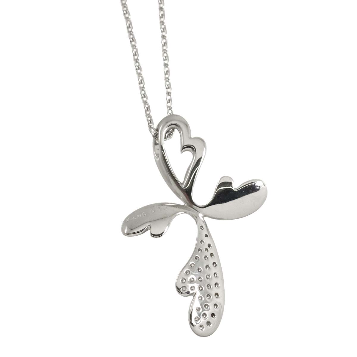Diamond 0.60ct Necklace 18K WG White Gold 750