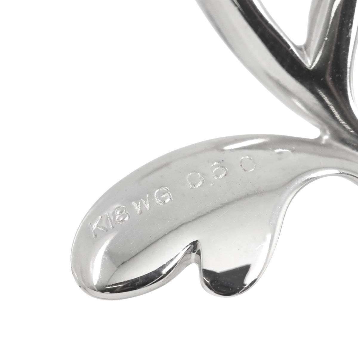 Diamond 0.60ct Necklace 18K WG White Gold 750