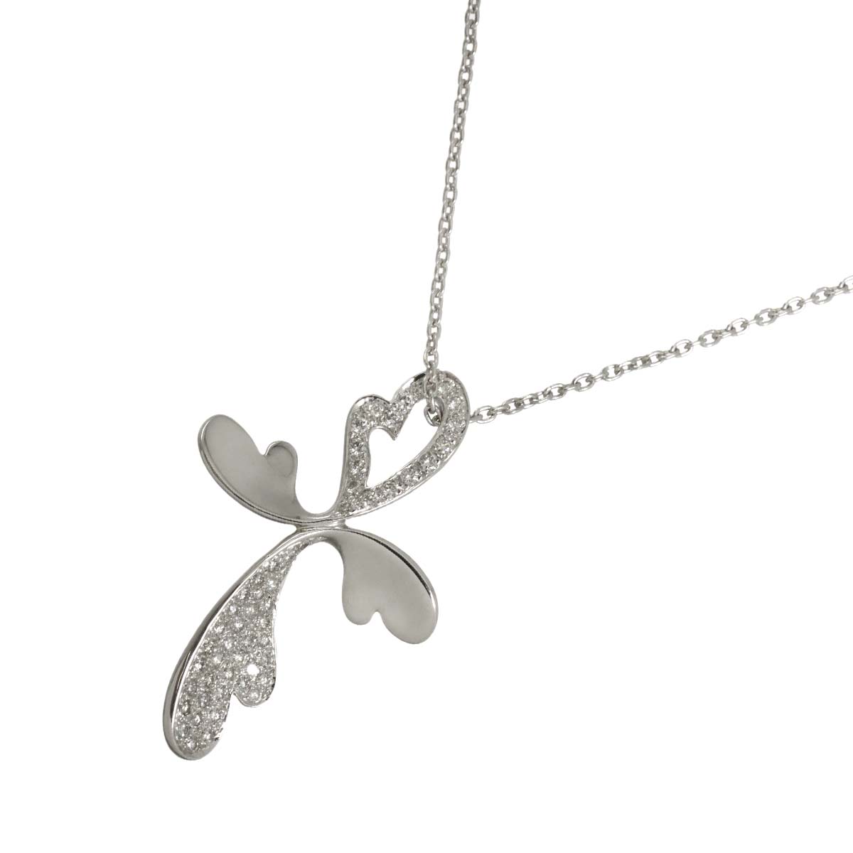 Diamond 0.60ct Necklace 18K WG White Gold 750