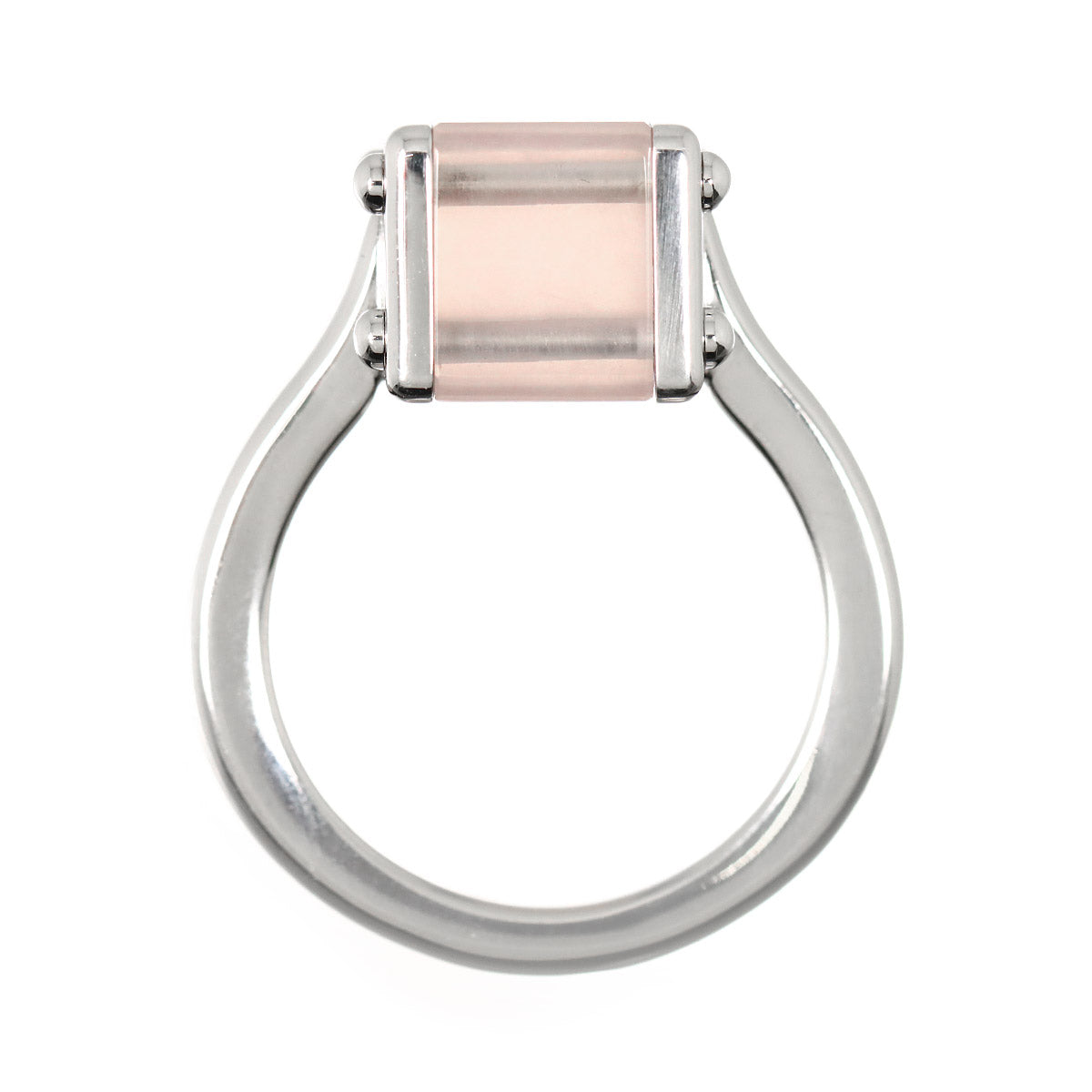 Bague Quartz Ring 18K WG 750 size53 7.25(US)